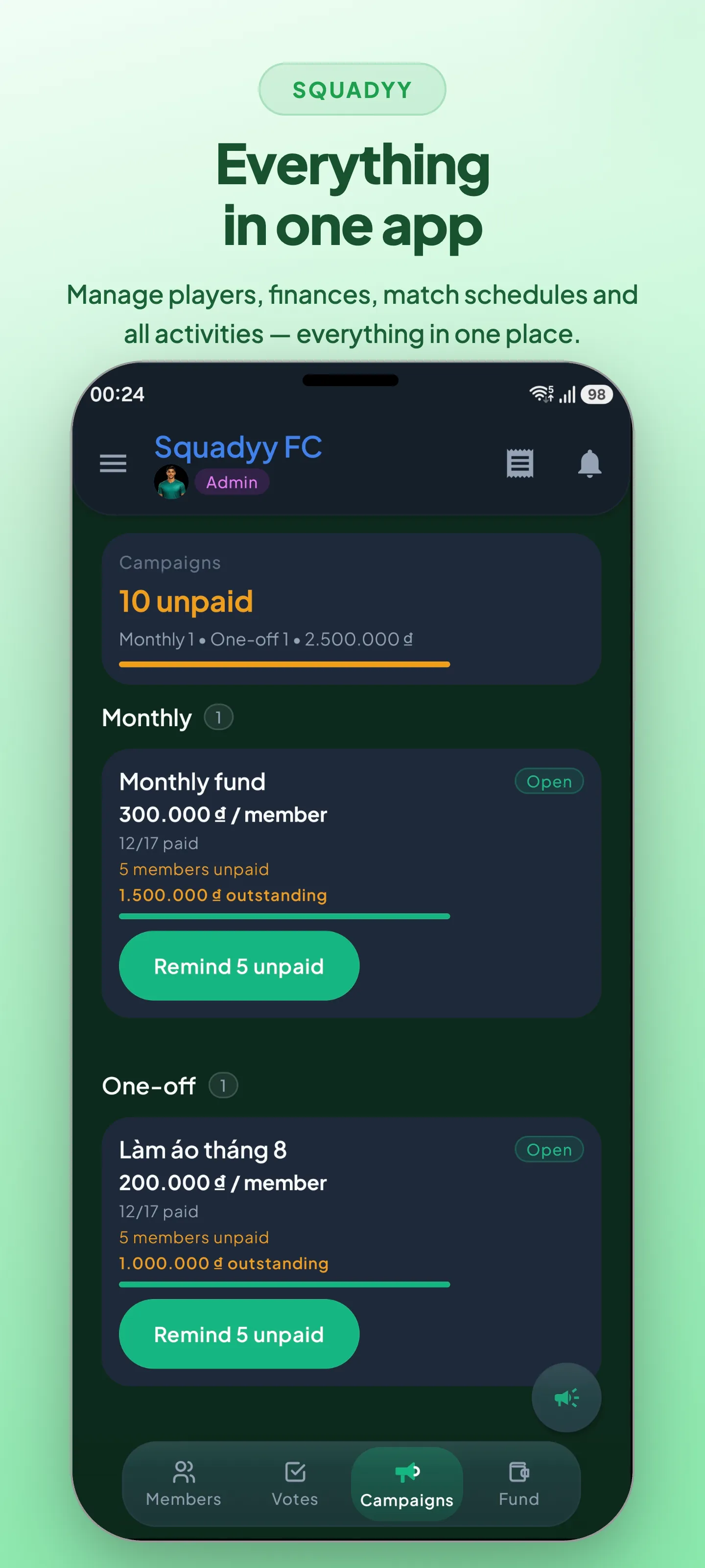 Squadyy - AI payment verification