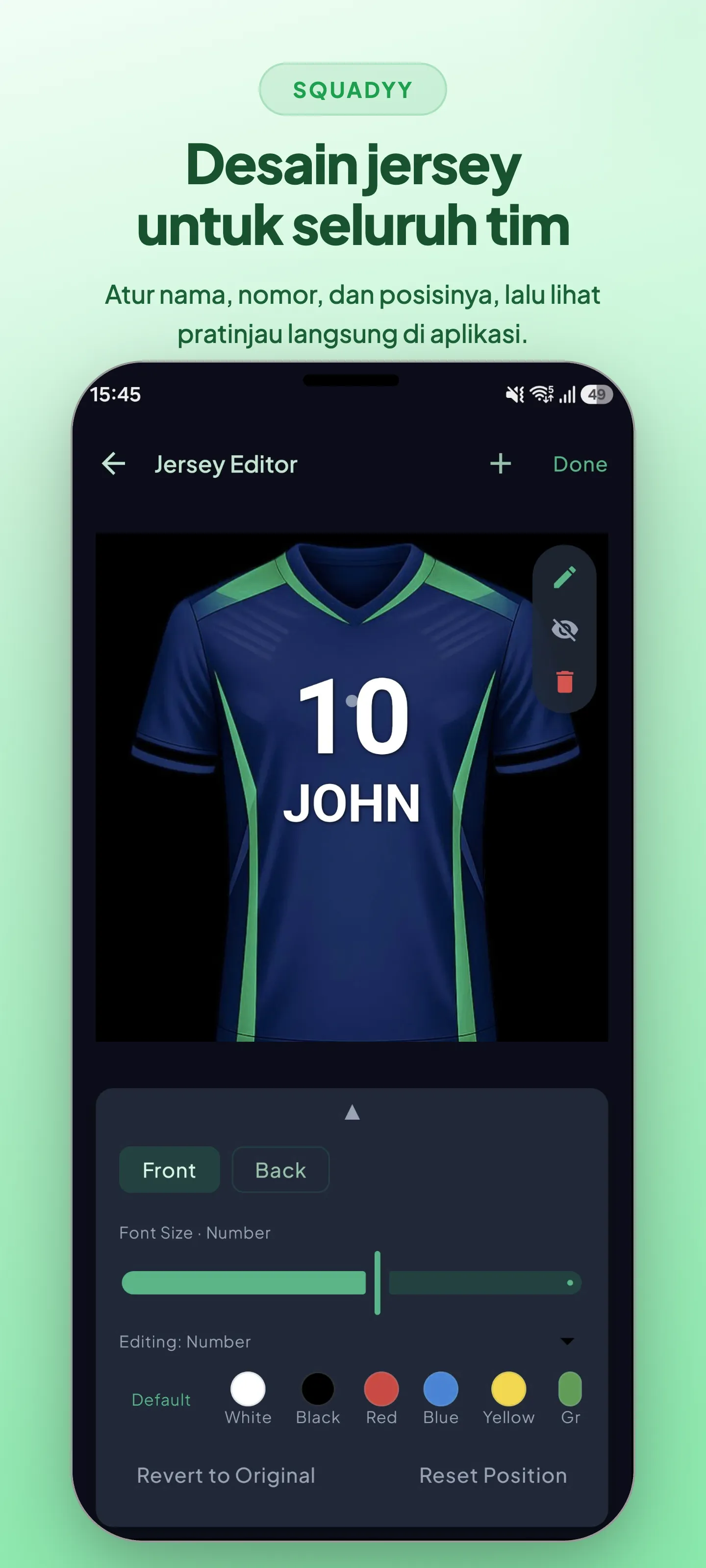 Desain jersey