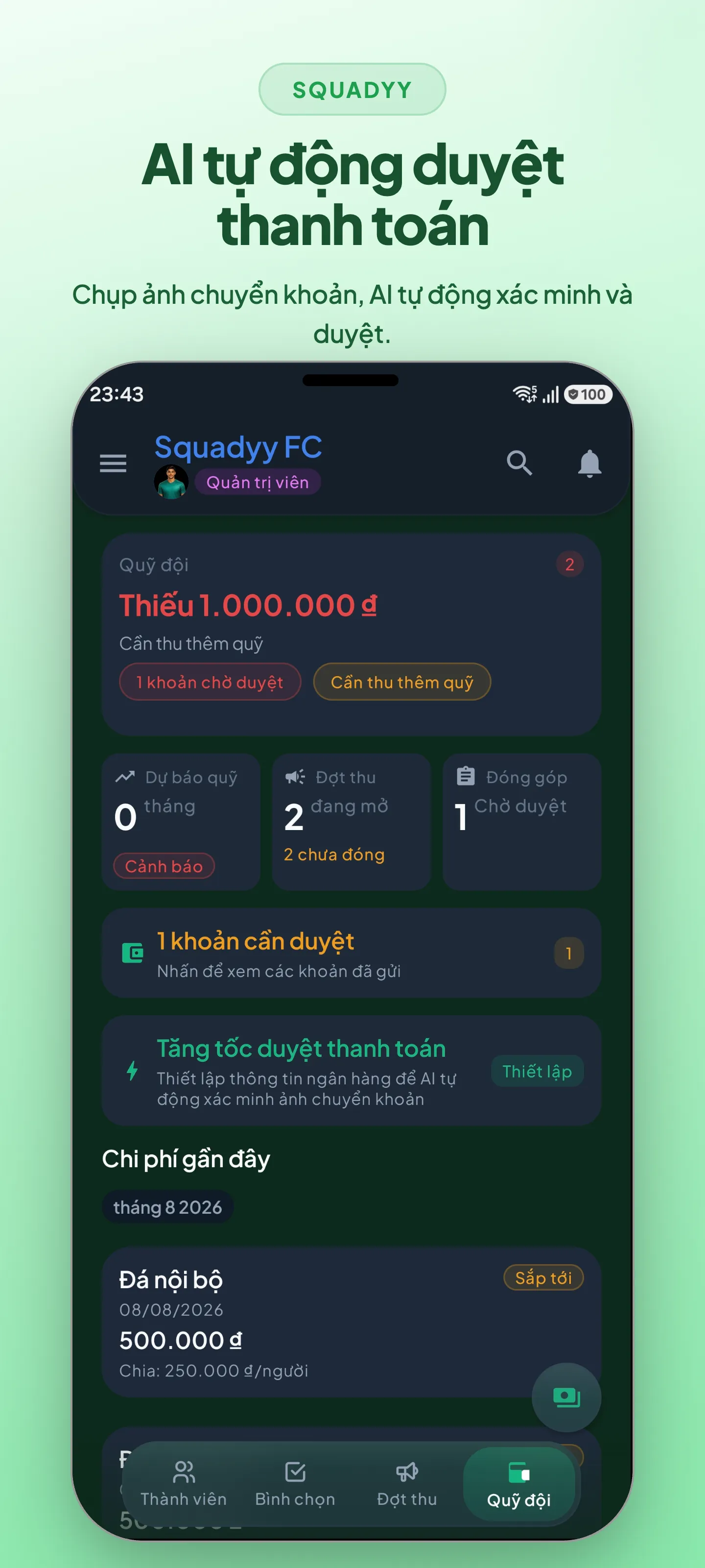 AI chia đội cân bằng
